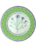 Декоративная тарелка "Небесно-голубой василек" 270 мм форма Европейская ИФЗ