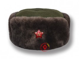 Шапка-финка комначсостава РККА обр.1931г. (коричневая цигейка)