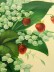 Поднос &quot;Ландыши и земляника&quot;, овал с фигурным краем, арт. 8172