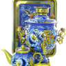 Набор самовар электрический 3 литра с художественной росписью "Кружево",  арт. 110436