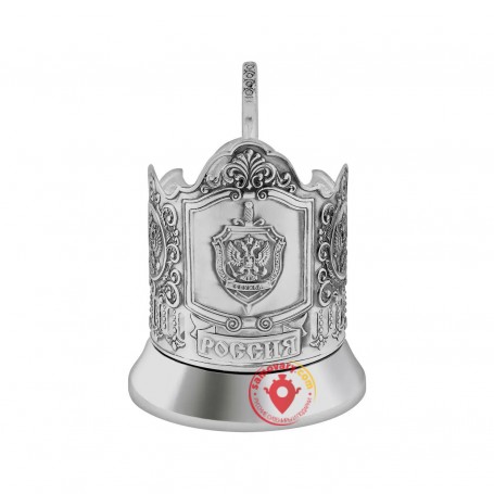 Подстаканник посеребренный &quot;ФСБ&quot; Кольчугино