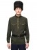Гимнастерка из габардина, оливковая с желтым кантом