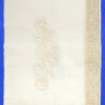 Скатерть прямоугольная белая с кремовым кружевом арт. 1С-968, 230х150