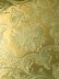 Круглый поднос для самовара желтый с фигурным краем и гравировкой, Кольчугино