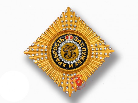 Звезда ордена Святого Георгия (с кристаллами Swarovski) копия