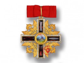 Знак ордена Святого Александра Невского XVIII век (с кристаллами Swarovski) копия