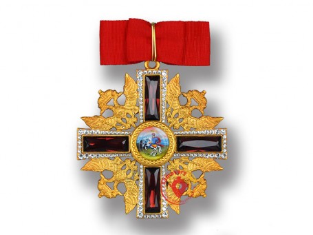 Знак ордена Святого Александра Невского XVIII век (с кристаллами Swarovski) копия