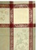 Скатерть бежевая с красным узором, 150х150, арт. 122