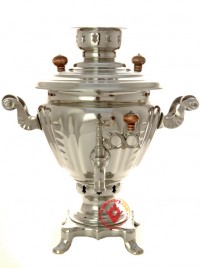 Электрический самовар 2 л никелированный арт. 103560