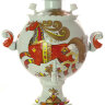 Набор самовар электрический 3 литра с росписью "Красный конь", арт. 130597