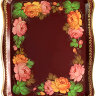 Поднос прямоугольный "Венок розовый", арт. 2142