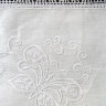 Салфетка "Бабочки" белая с кружевной вышивкой и белым кружевом, арт. 8с-933, 45х45