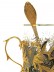 Подстаканник Златоуст позолоченный - набор для чая &quot;Виктория&quot; (ложка, тарелка, хрусталь)