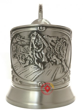 Подстаканник посеребренный &quot;Тройка&quot; Кольчугино